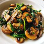sauteed mushrooms with spinach