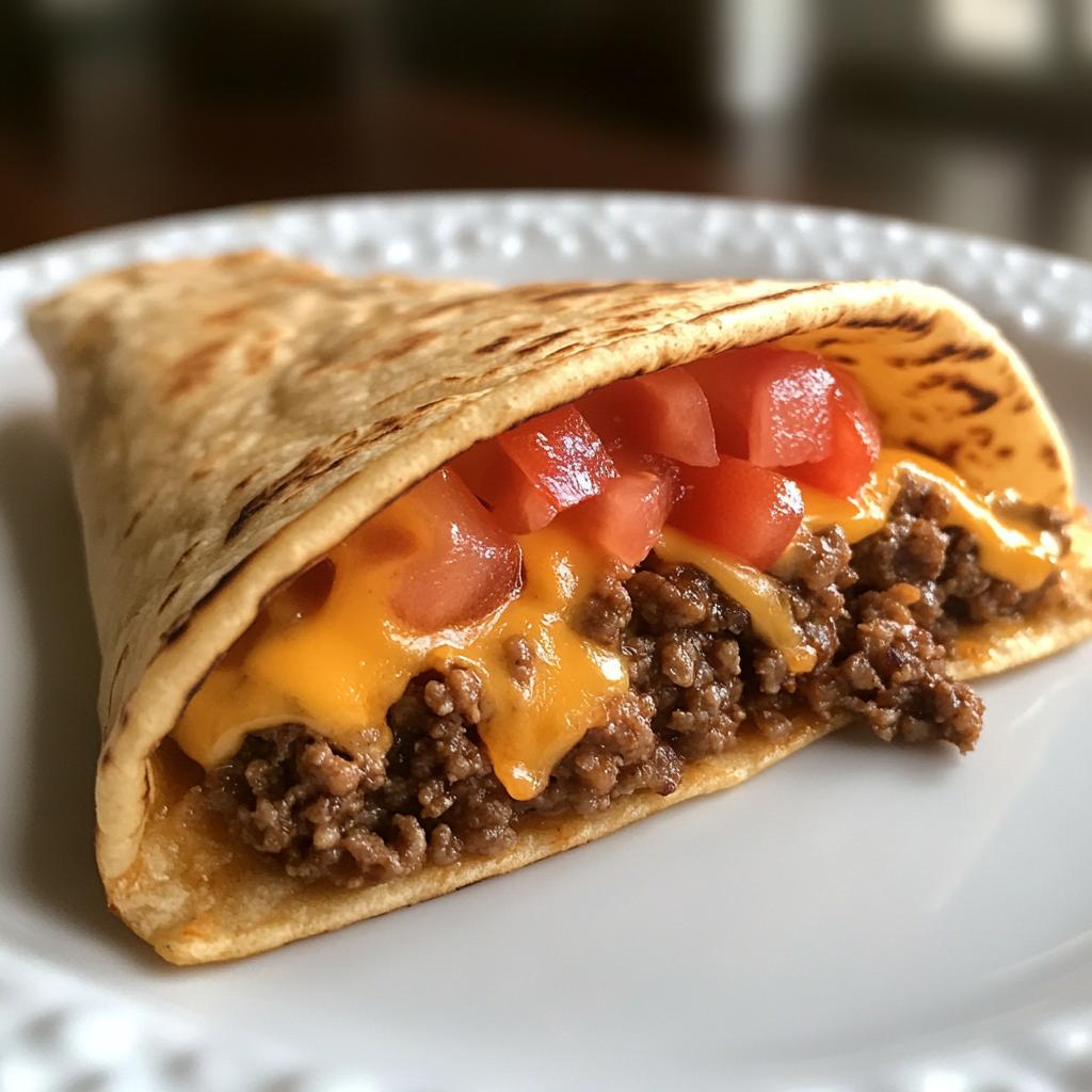 smashed cheeseburger tacos