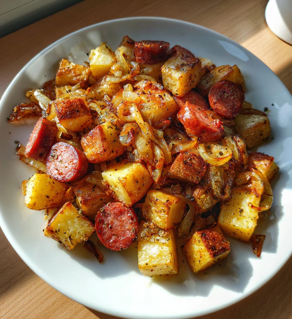 smoked sausage and potatoes