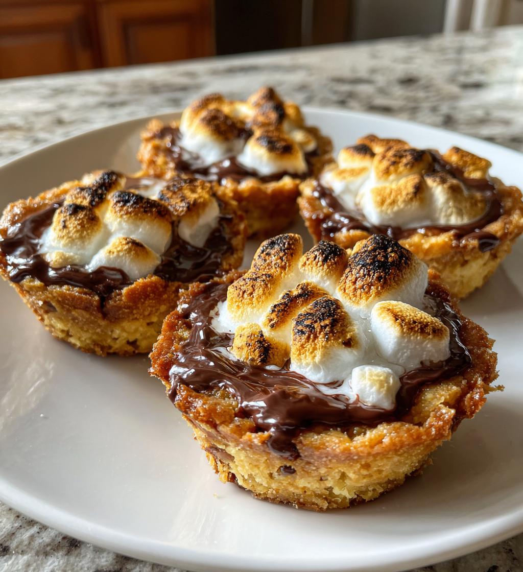 smores cookie cups recipe