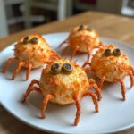 spider cheeseballs for halloween recipe