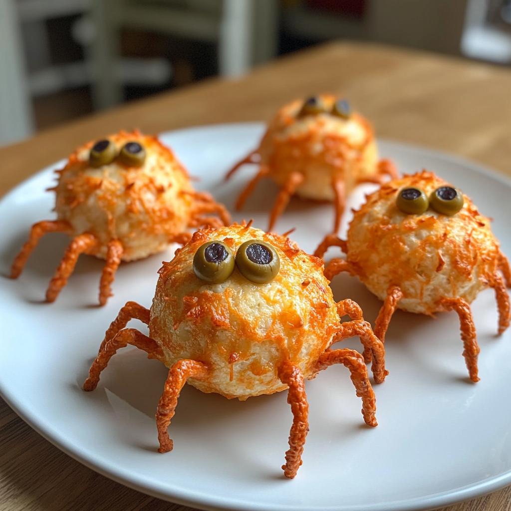 spider cheeseballs for halloween recipe