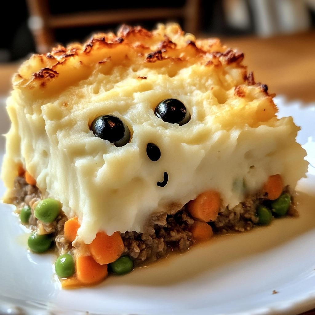 spooky ghost shepherds pie recipe - detail 1