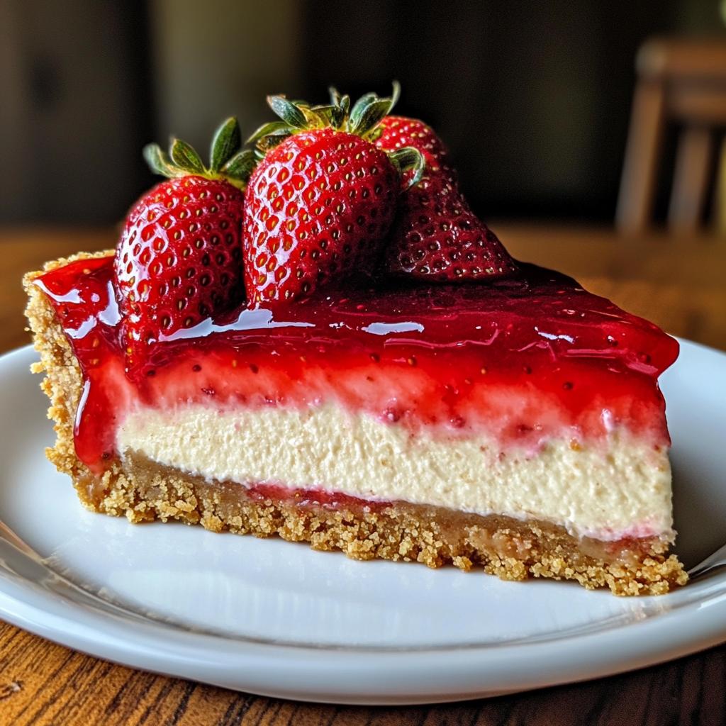 strawberry crunch cheesecake