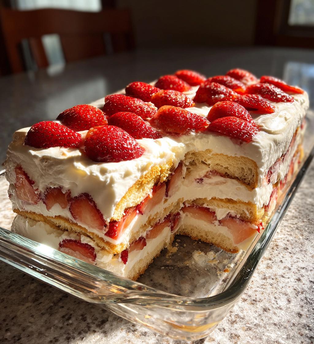 strawberry tiramisu