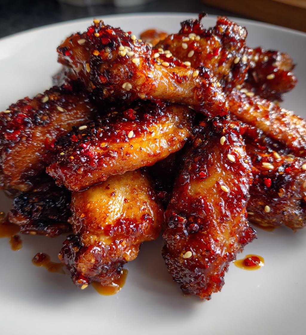 sweet and spicy chicken wings