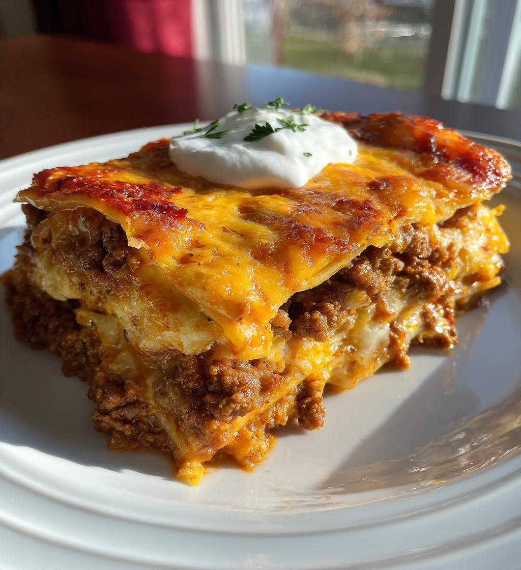 taco lasagna