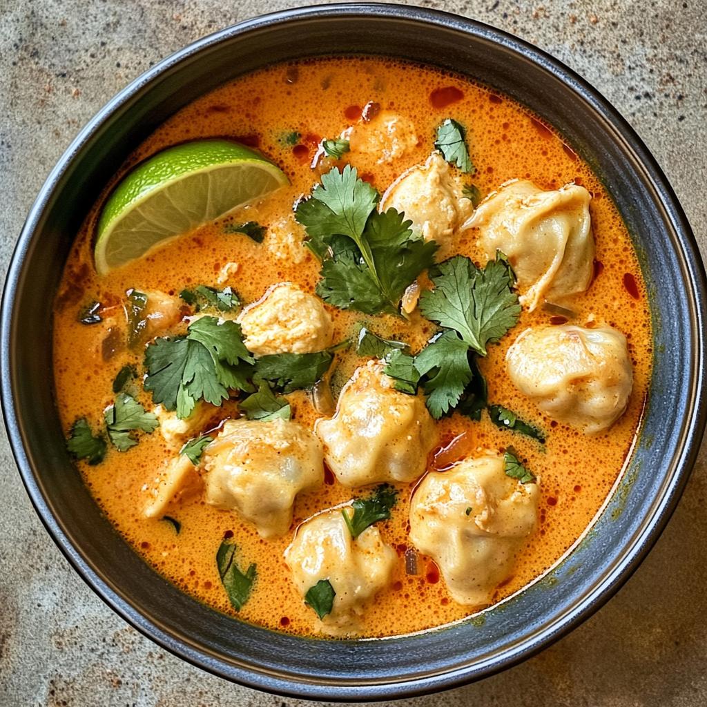 thai red curry dumpling soup