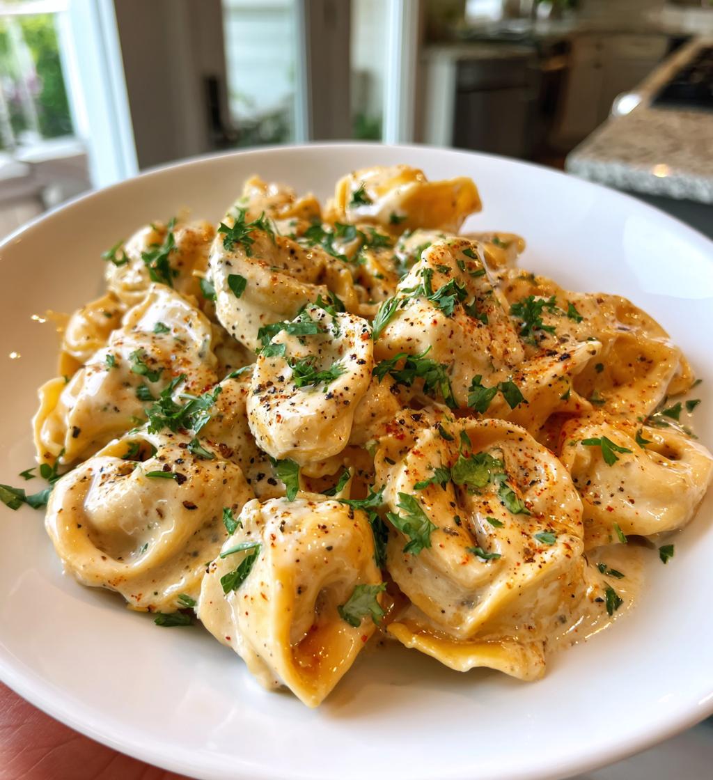 tortellini alfredo - detail 1