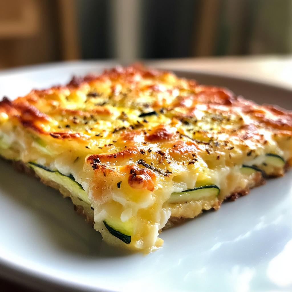 vegetarian zucchini slice - detail 1