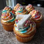 7 cupcake cake number