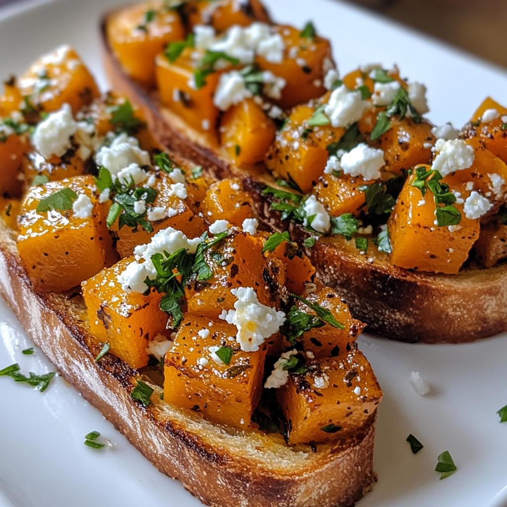 Butternut-Kürbis Bruschetta - detail 1