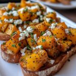 Butternut-Kürbis Bruschetta