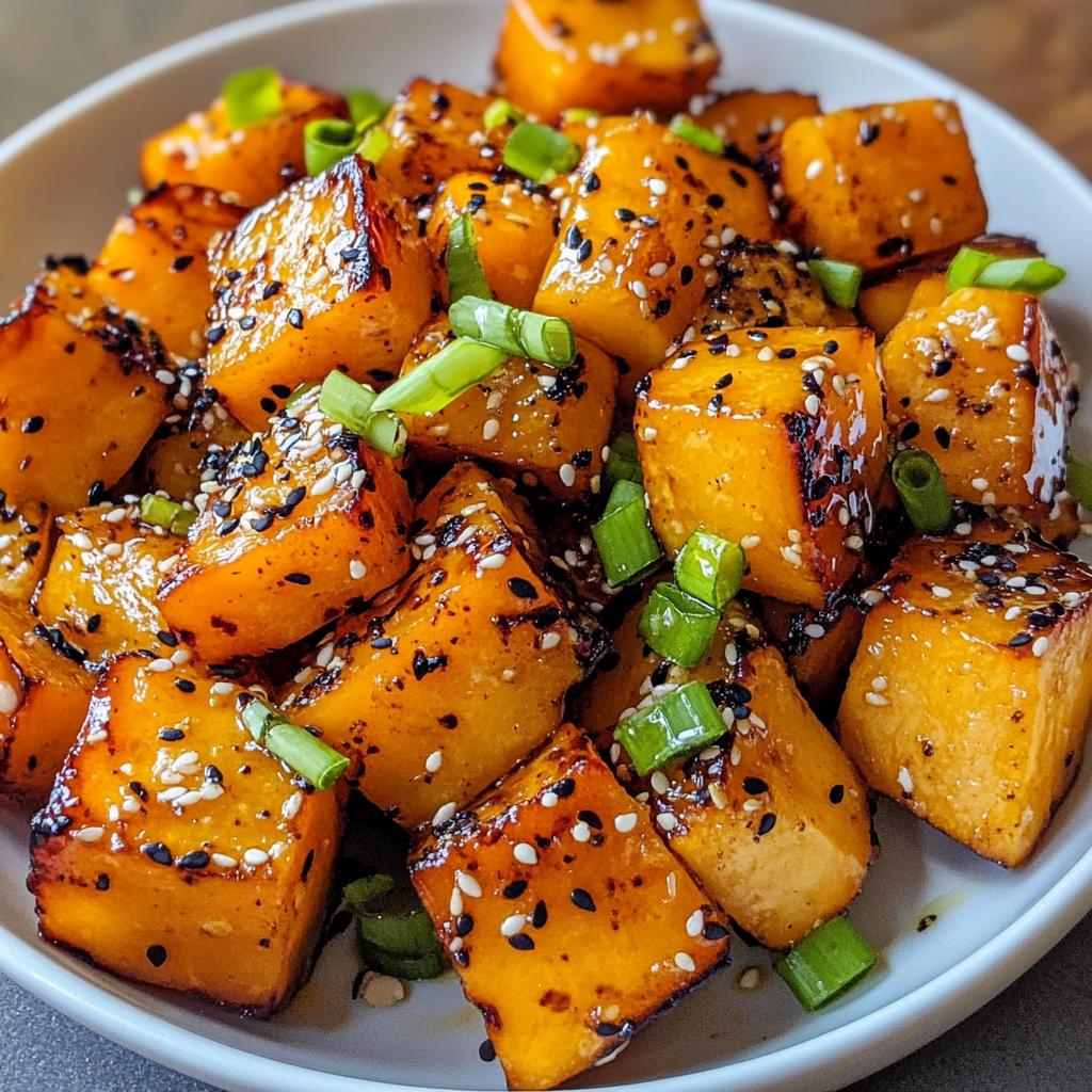 Butternut-Kürbis Miso-Glasur