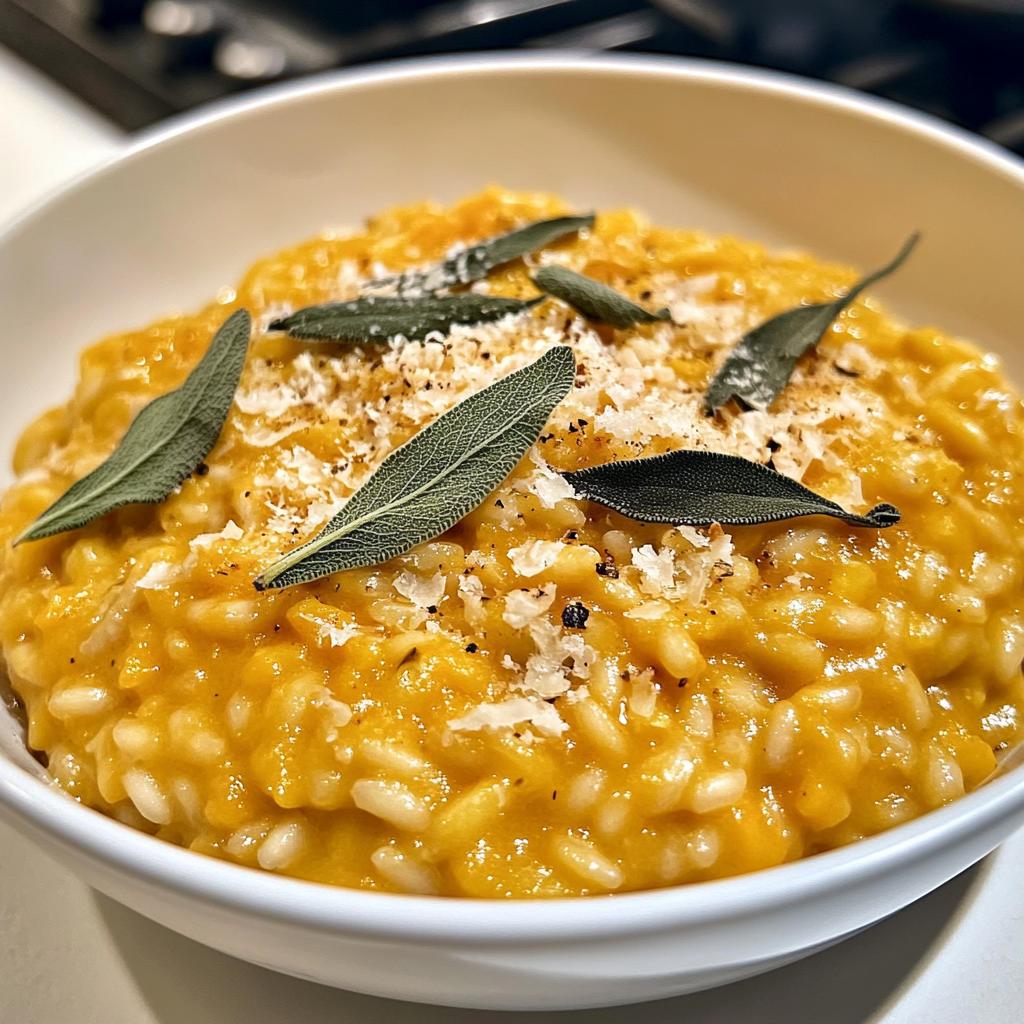 Butternut-Kürbis Risotto mit Parmesan