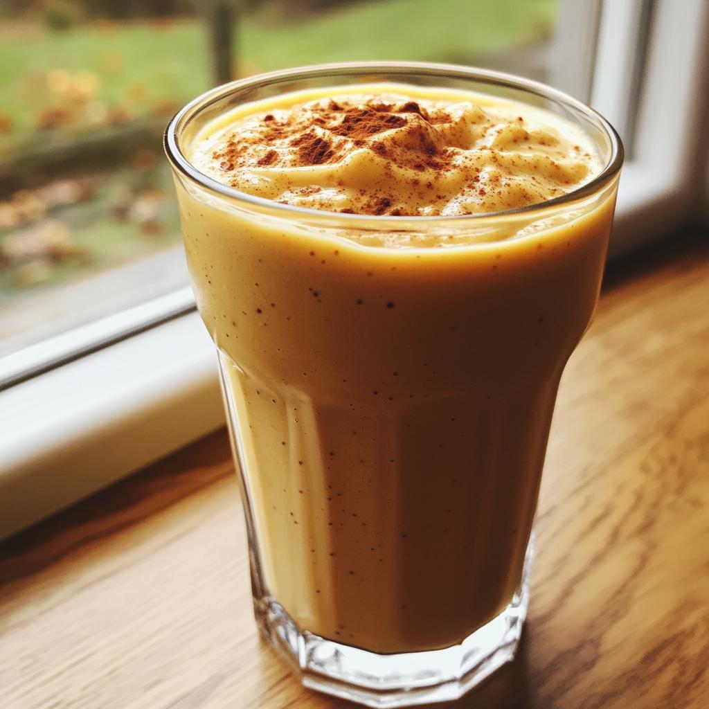 Butternut-Kürbis Smoothie mit Banane - detail 1