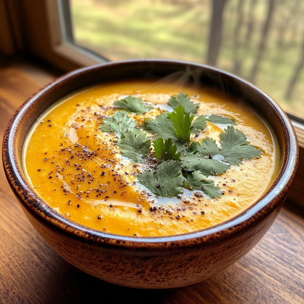 Butternut-Kürbis Suppe mit Ingwer