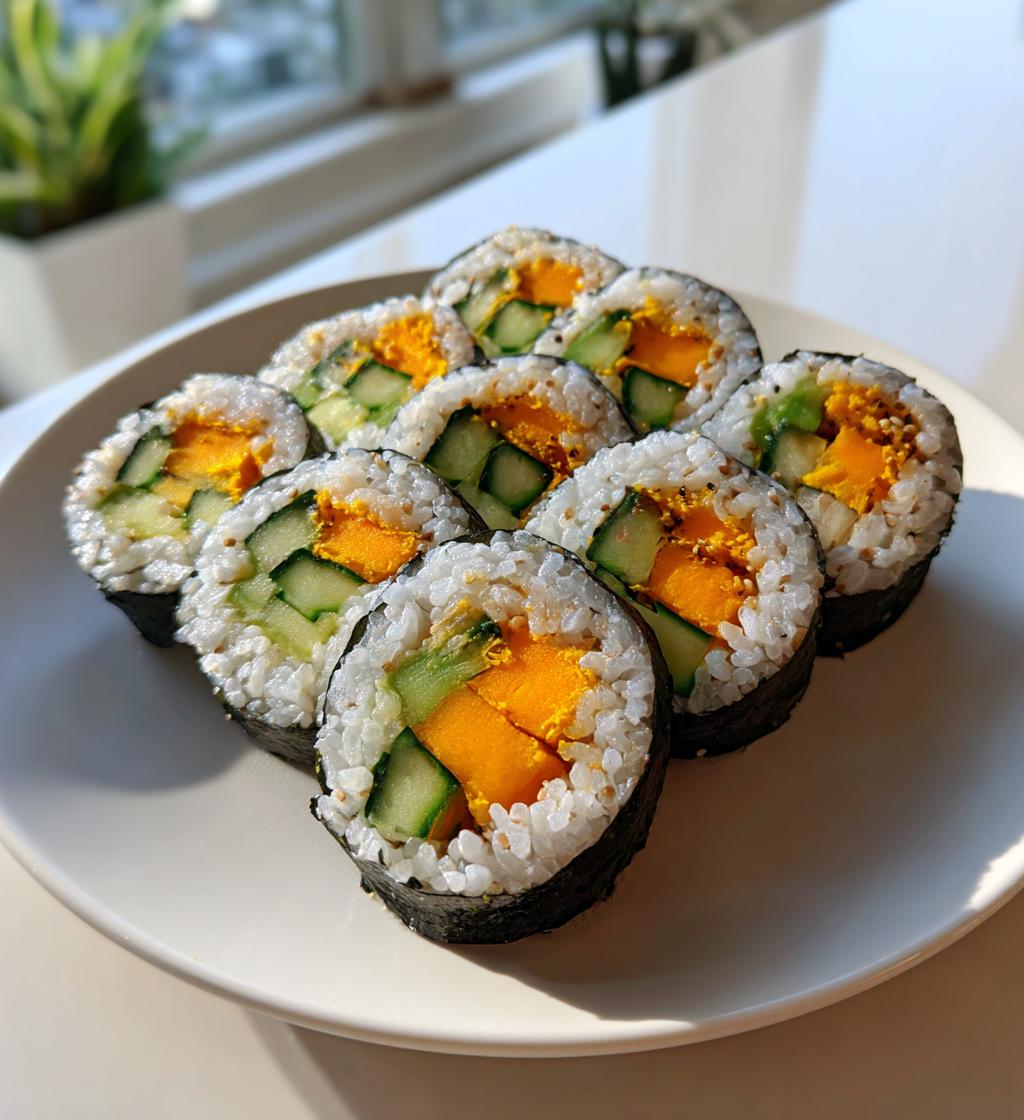 Butternut-Kürbis Sushi Rolls