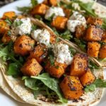 Butternut-Kürbis Tacos mit Ziegenkäse