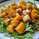 Butternut-Kürbis und Birnen Salat