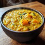 Butternut-Kürbis und Linsen Dhal