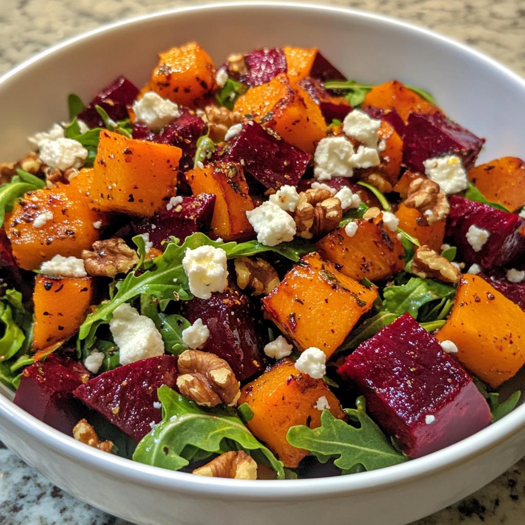 Butternut-Kürbis und Rote-Bete Salat