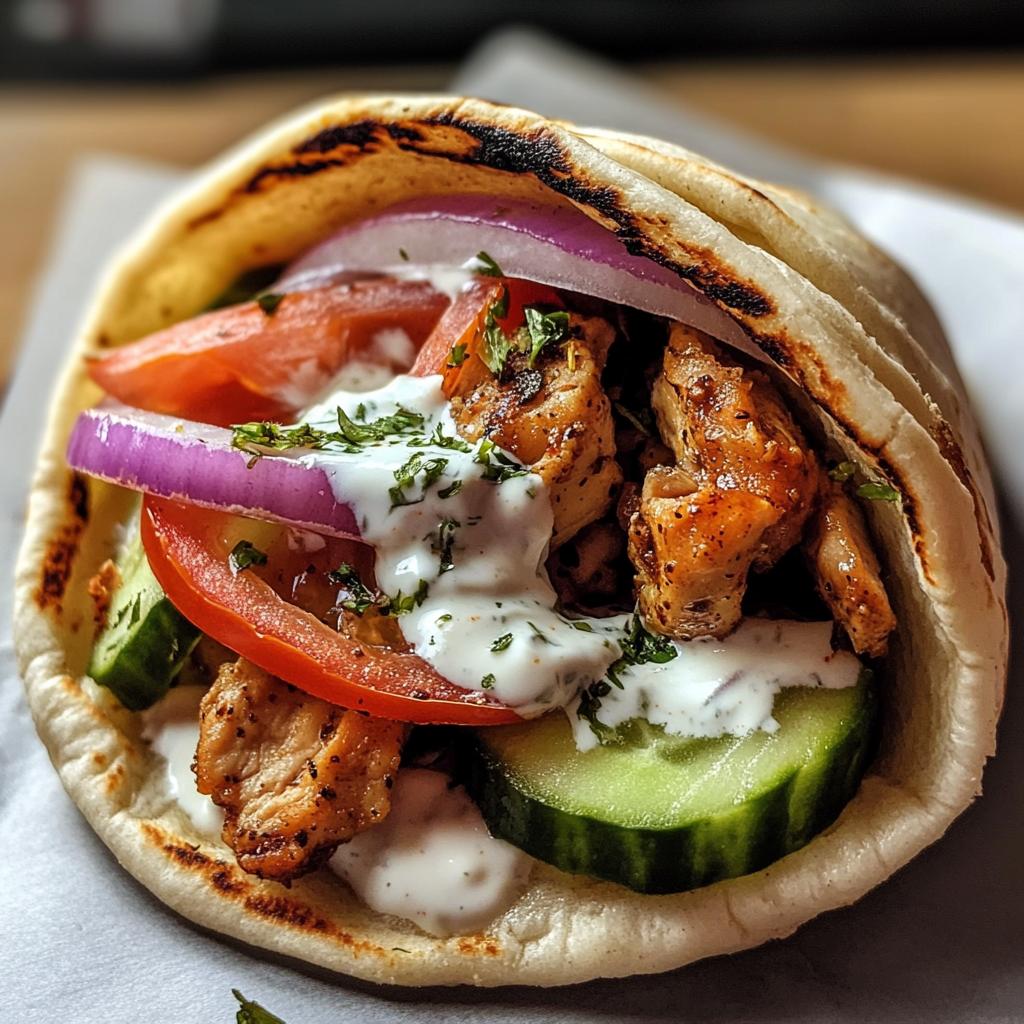 authentic greek chicken gyros