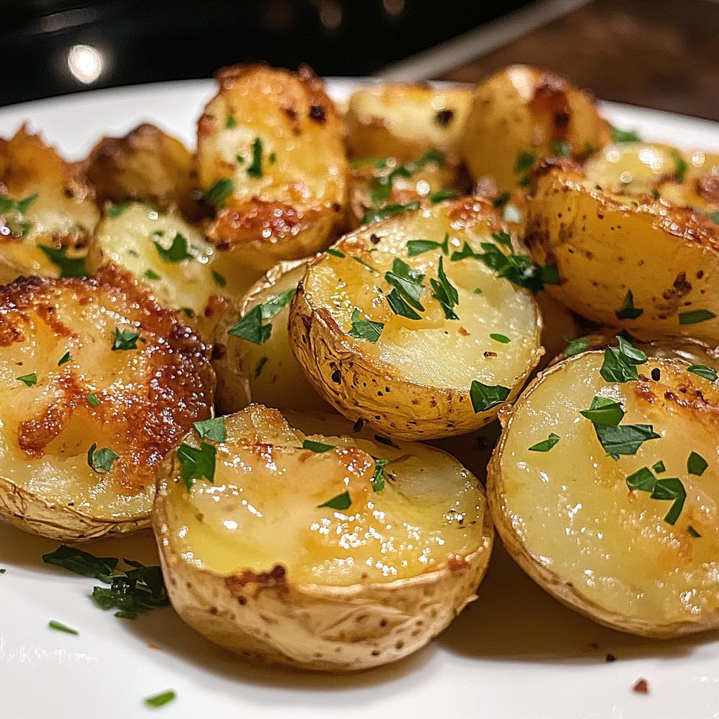 baked garlic butter potatoes - detail 1