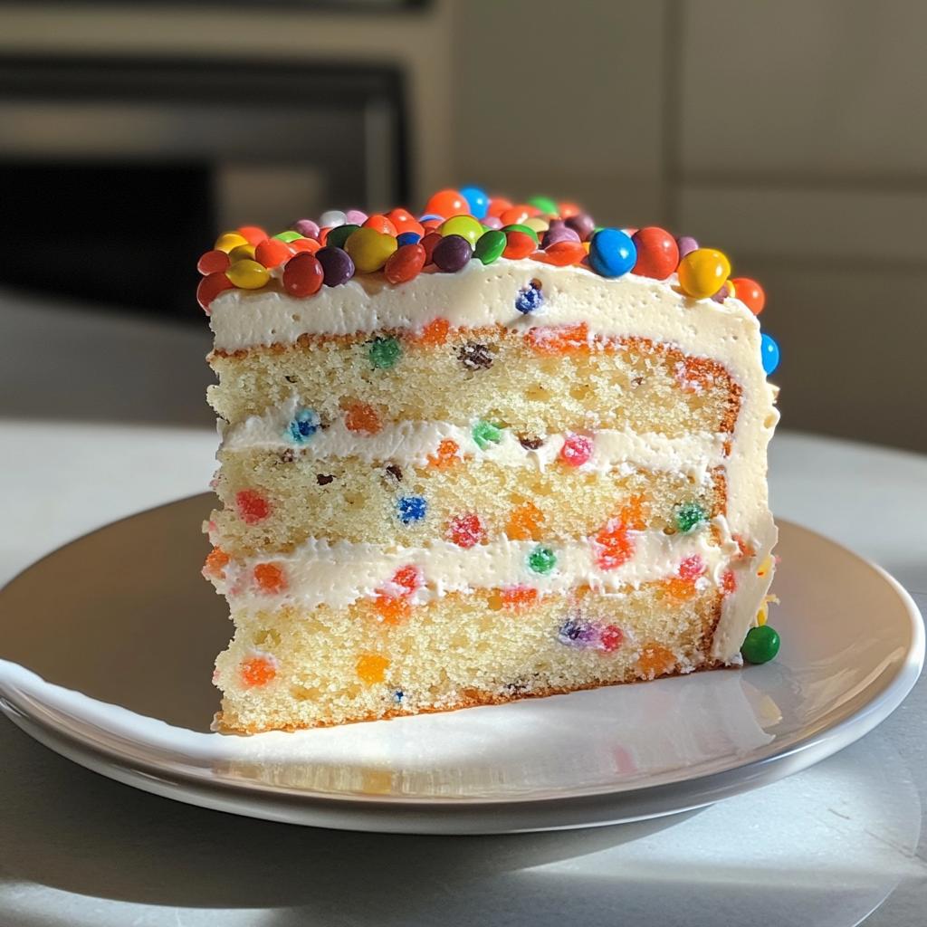 birthday cake with candy