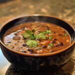 black bean and lentil soup