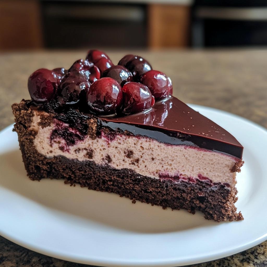 black forest cheesecake - detail 1