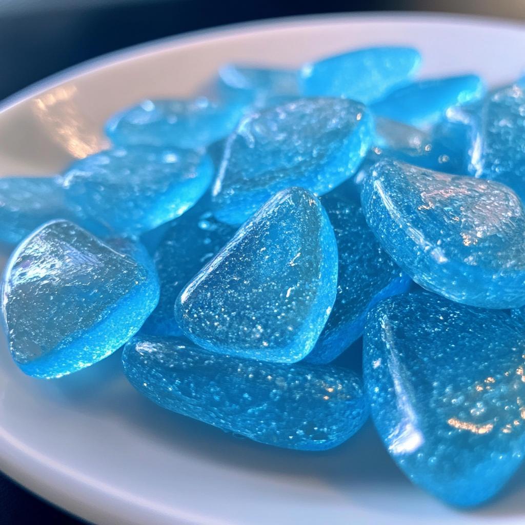 blue candy aesthetic