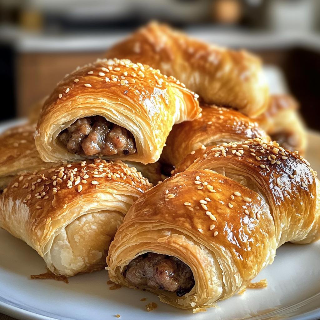 breakfast sausage crescent rolls