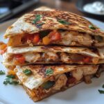 cheesy chicken quesadilla