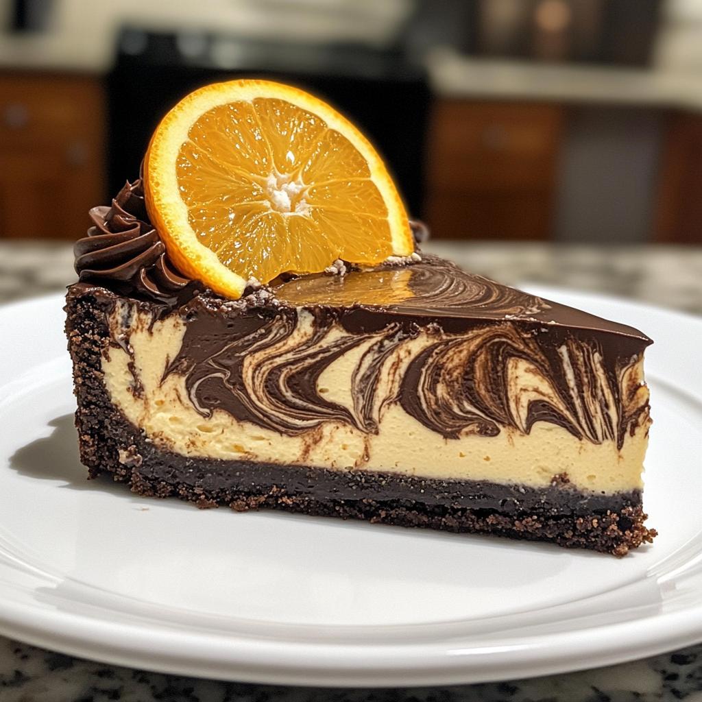 chocolate orange cheesecake