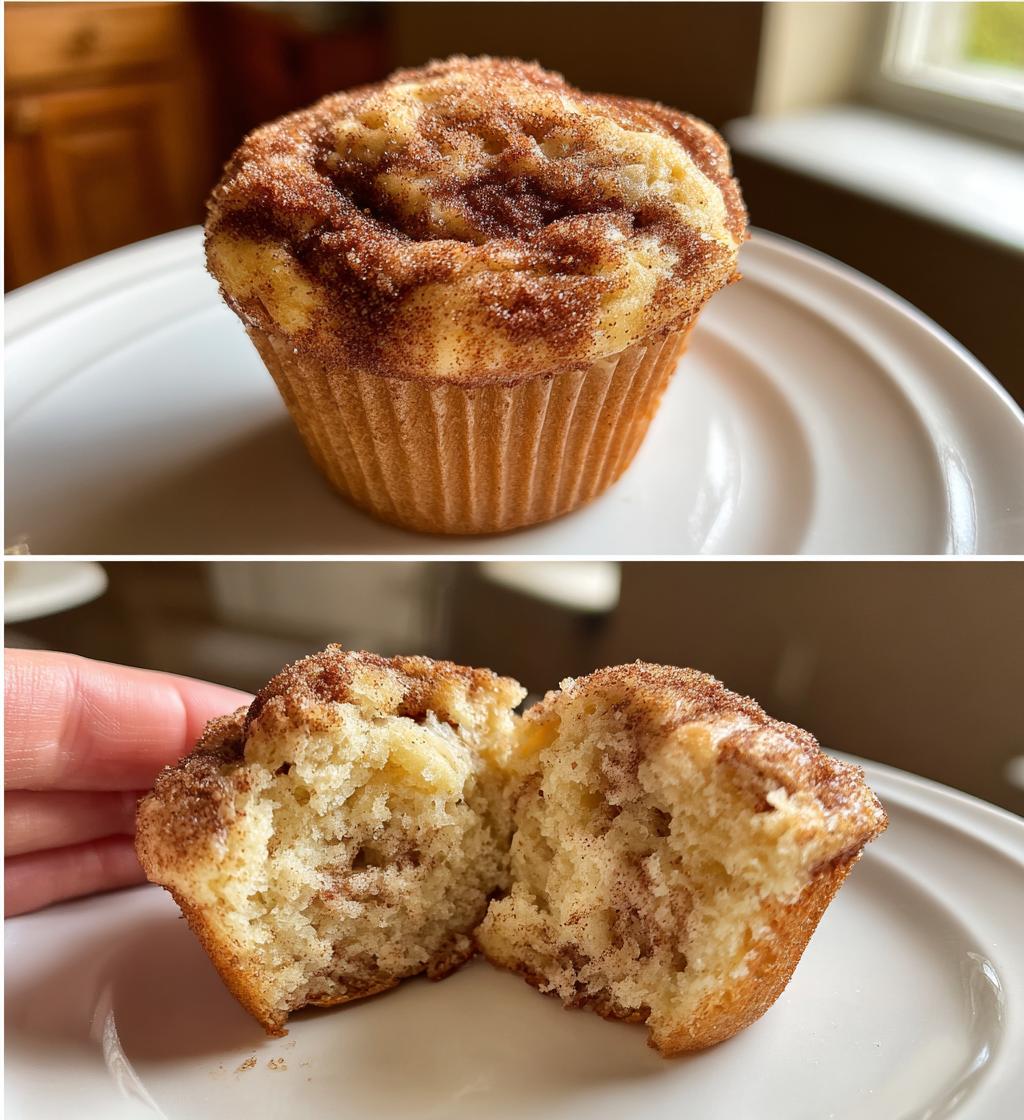 cinnamon roll muffins - detail 1