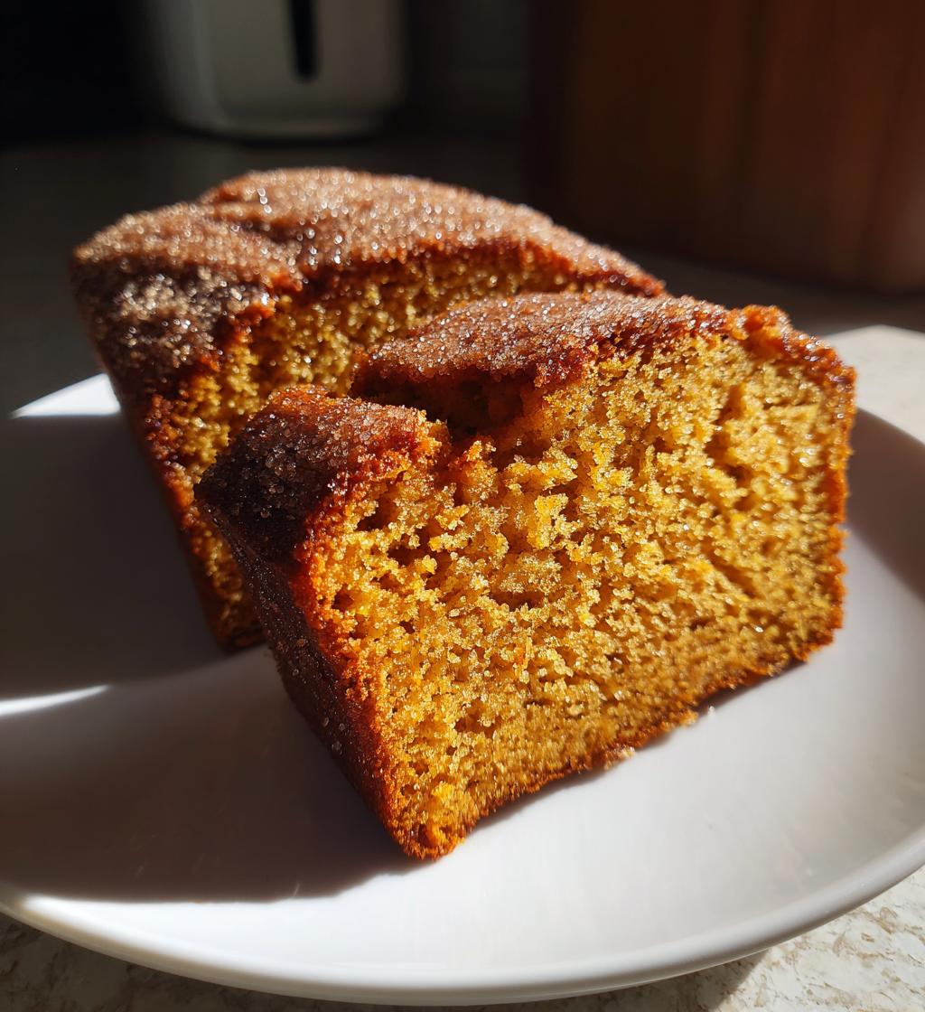 cinnamon sugar pumpkin bread