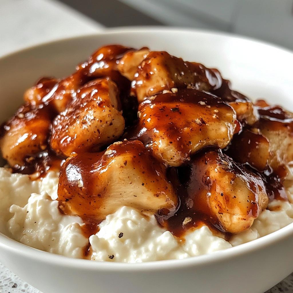 cottage cheese bbq chicken bowl