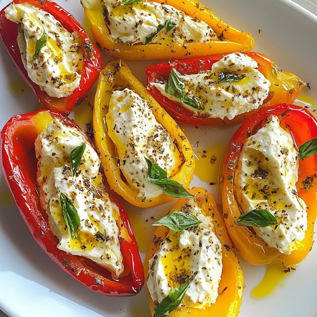 cream cheese stuffed mini peppers - detail 1