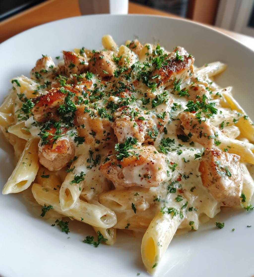 creamy cheesy chicken pasta