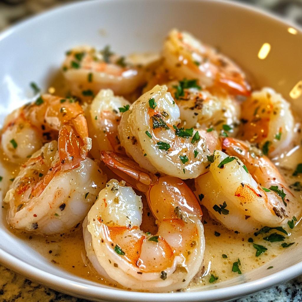 creamy garlic shrimp