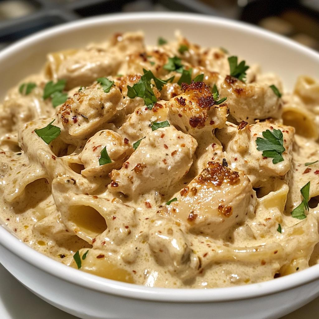 creamy rattlesnake pasta - detail 1