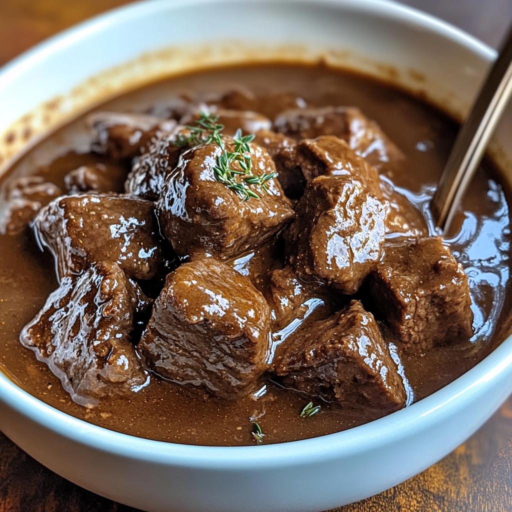 crock pot beef tips and gravy