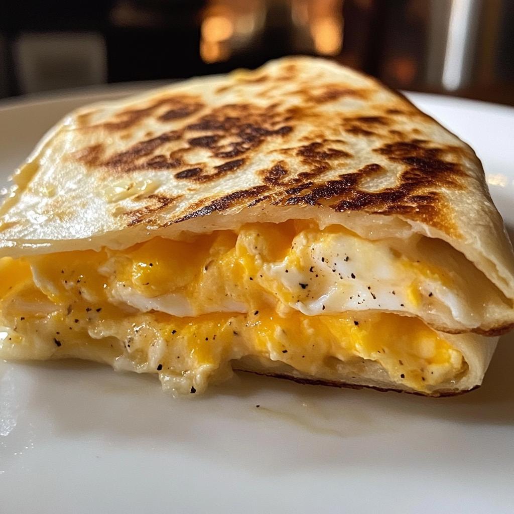 fried egg quesadilla - detail 1