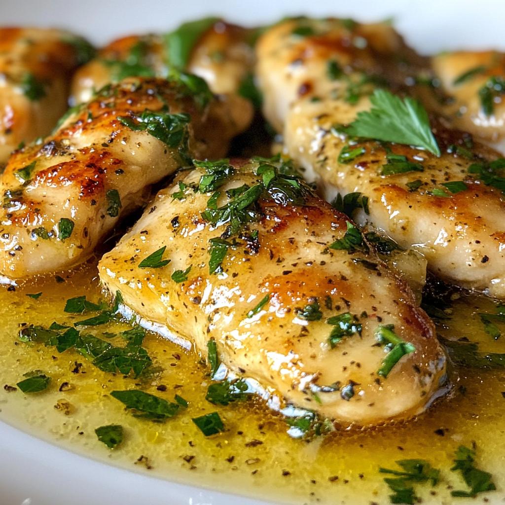 garlic butter chicken scampi with fresh herbs