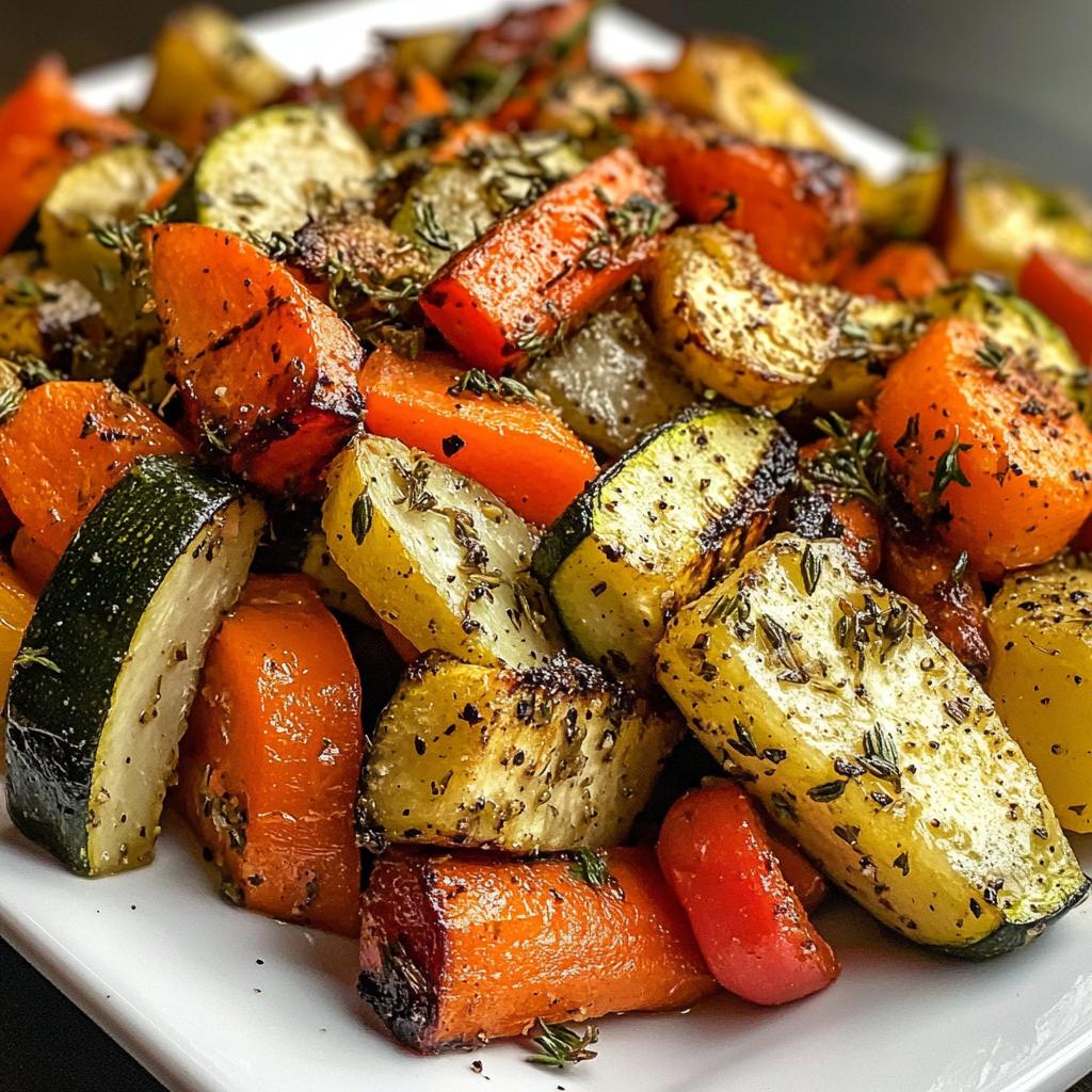 garlic herb roasted veggies - detail 1