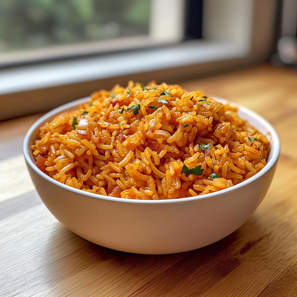 homemade restaurant style mexican rice - detail 1