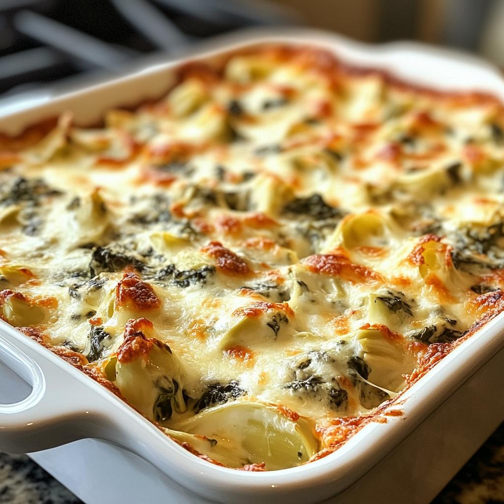 homemade spinach and artichoke dip - detail 1