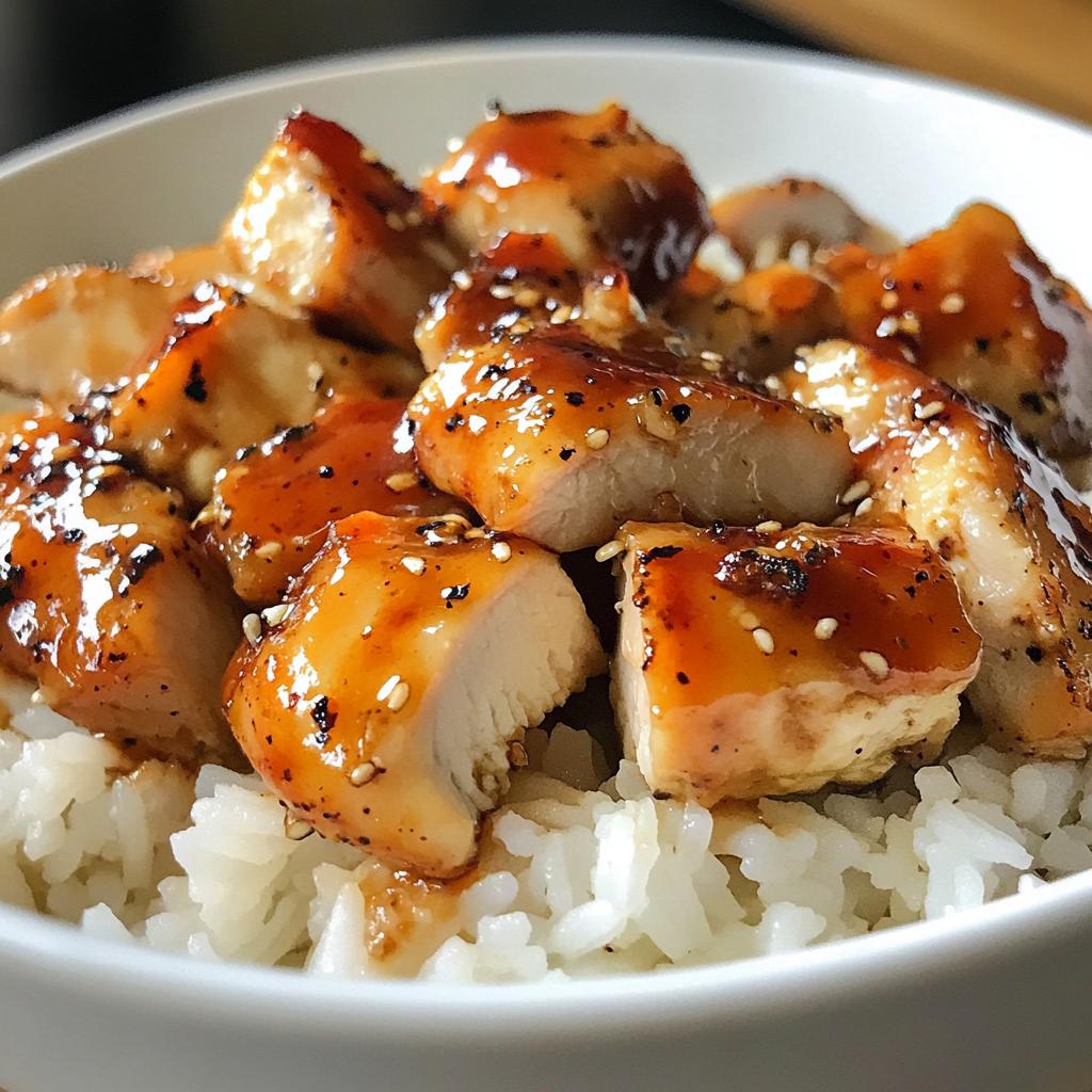 honey bbq chicken rice