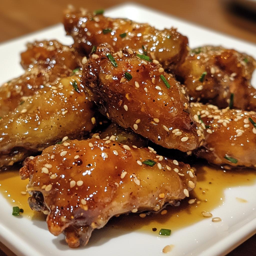 honey chicken wings - detail 1